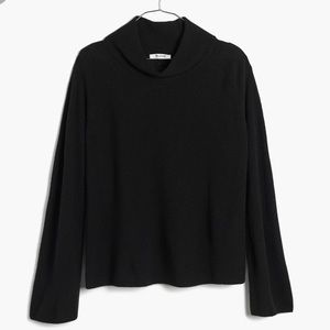 Madewell black mockneck sweater